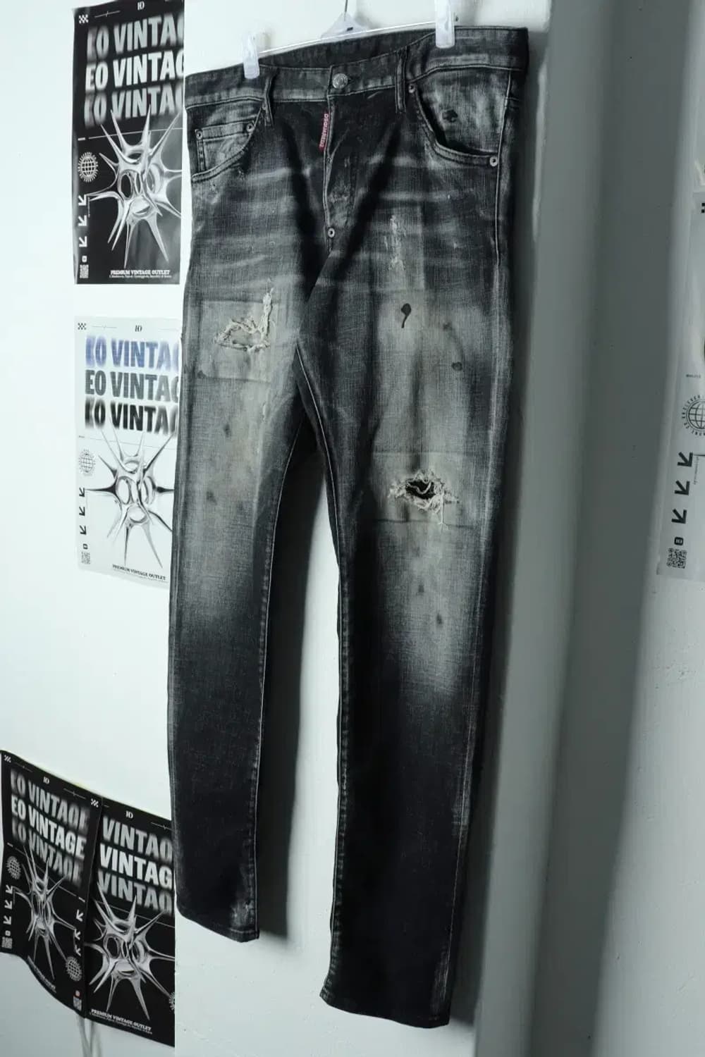 (XL) 디스퀘어드 청바지 데님 아메카지 흑청-218D 상품이미지1