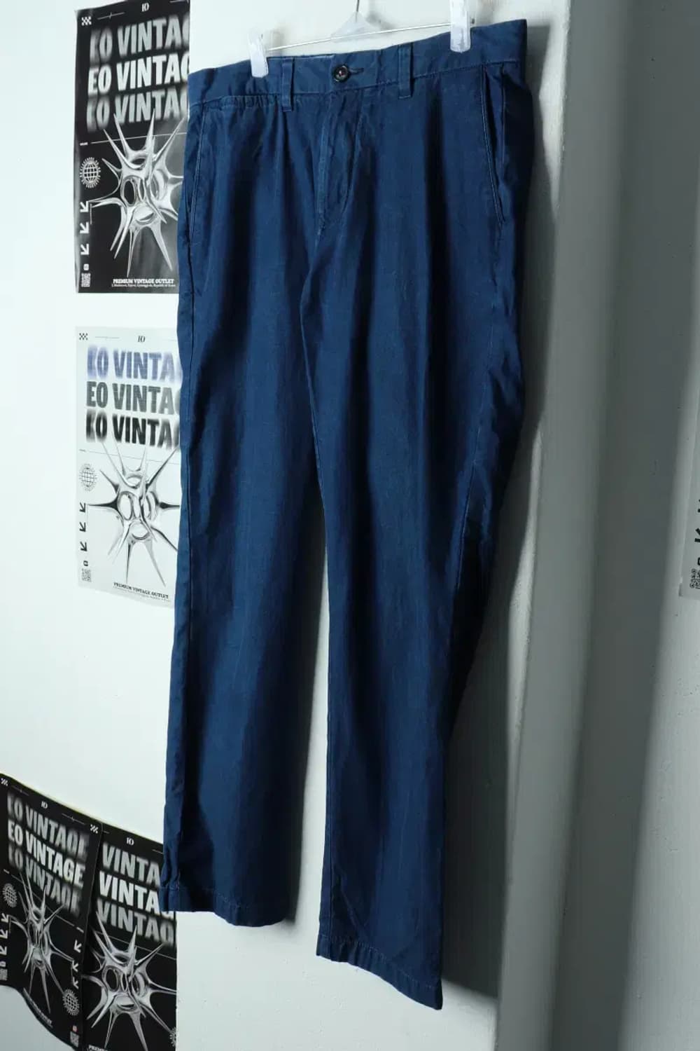 (L-XL) 타미힐피거 면바지 팬츠 네이비 일자핏-218E 상품이미지1