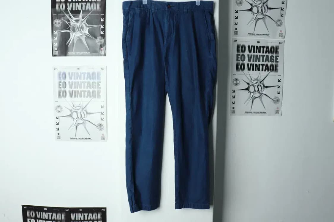 (L-XL) 타미힐피거 면바지 팬츠 네이비 일자핏-218E 상품이미지2