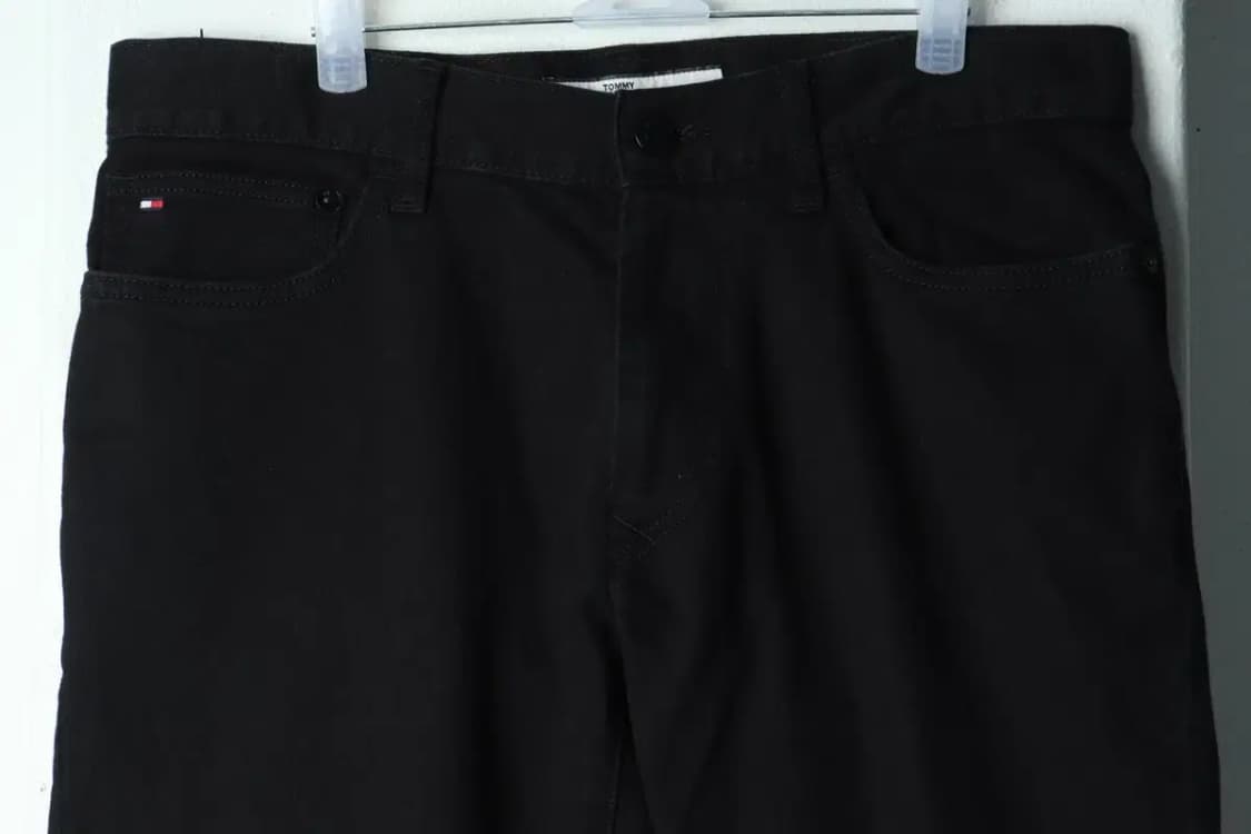 W(XL-2XL) 타미힐피거 면바지 팬츠 빅사이즈 블랙-2196 상품이미지3