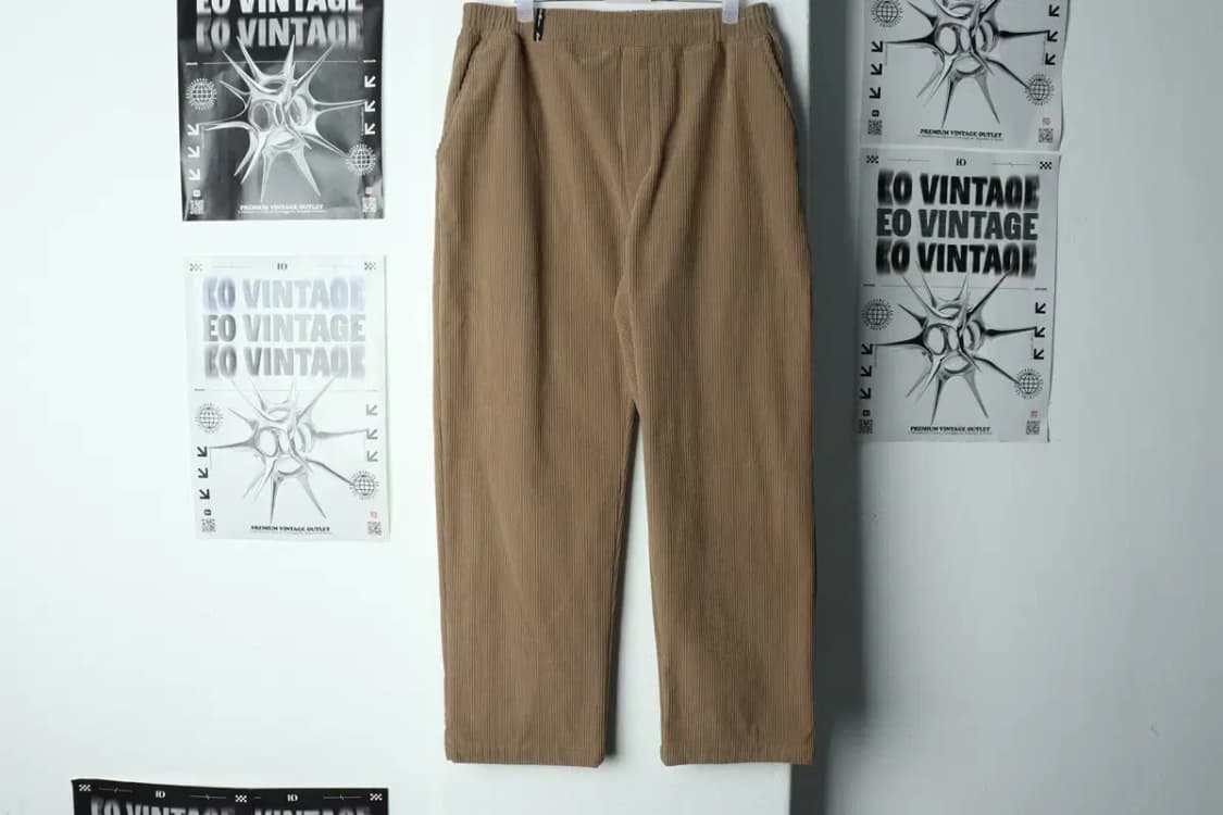 (L-XL) 에디바우어 트레이닝복 바지 브라운 코듀로이 밴딩-21A1 상품이미지2
