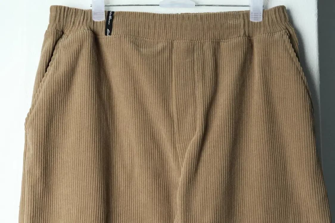 (L-XL) 에디바우어 트레이닝복 바지 브라운 코듀로이 밴딩-21A1 상품이미지3