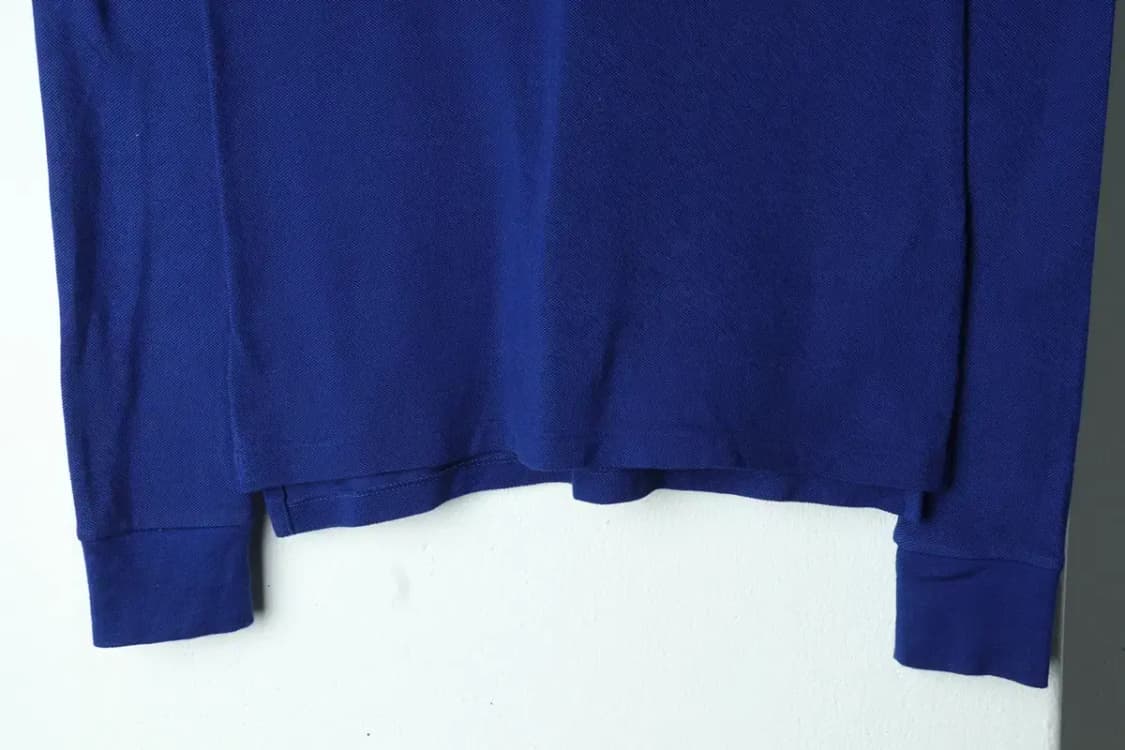 W(S-M) 폴로 랄프로렌 카라 긴팔티셔츠 블루 럭비 빅포니-1563A 상품이미지3