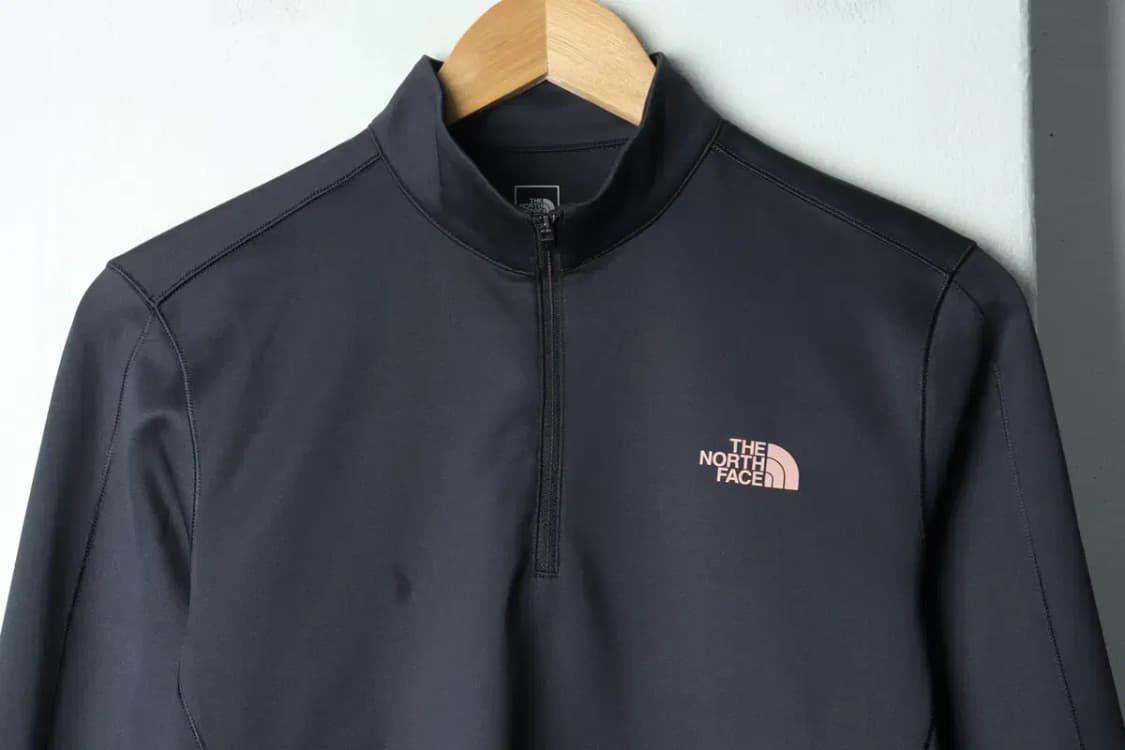 W(L) 노스페이스 카라 긴팔티셔츠 기능성 반집업 그레이-1563B 상품이미지3