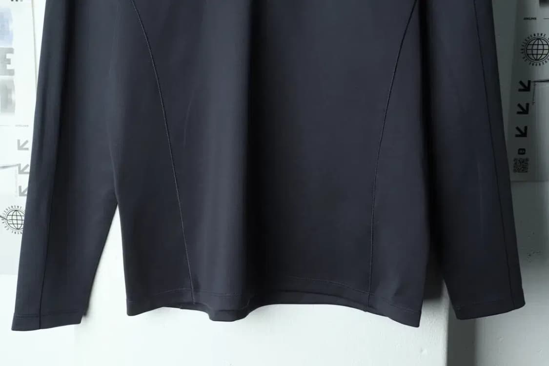 W(L) 노스페이스 카라 긴팔티셔츠 기능성 반집업 그레이-1563B 상품이미지4