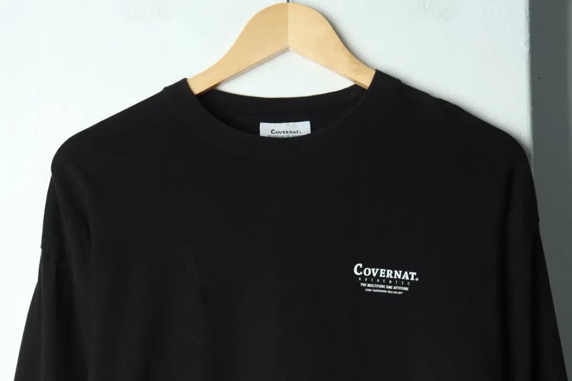 (S) 커버낫 긴팔티셔츠 블랙 로고 올드스쿨-1563C 상품이미지3