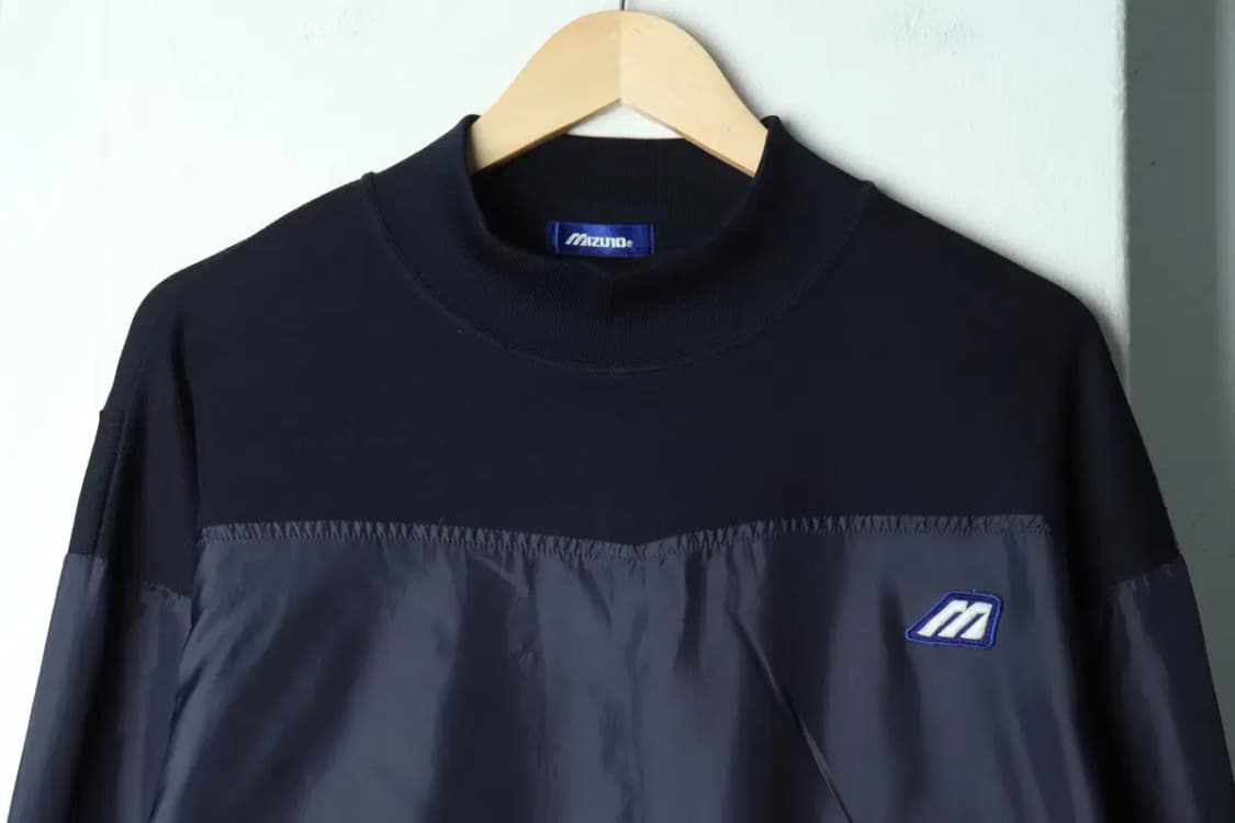 (F) 미즈노 긴팔티셔츠 네이비 웜업 축구 풋살-15640 상품이미지3