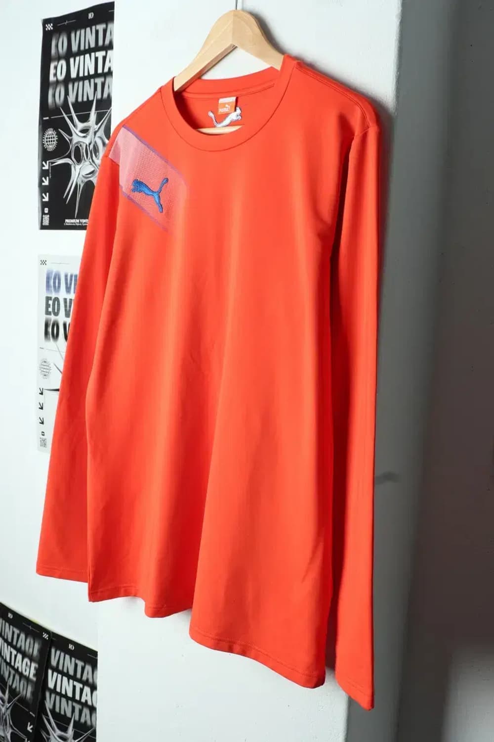 (2XL) 퓨마 긴팔티셔츠 빅사이즈 기능성 주황-15645 상품이미지1