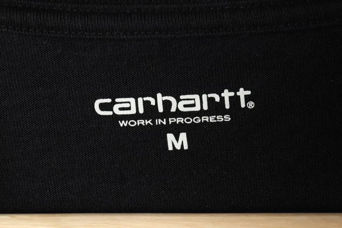 (M-L) 칼하트 긴팔티셔츠 블랙 로고 올드스쿨-15648 상품이미지6