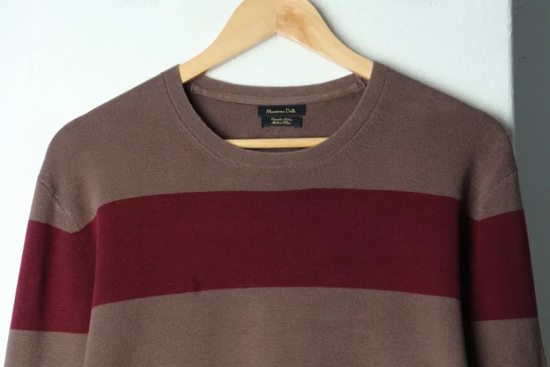 (L-XL) 브랜드빈티지 긴팔티셔츠 마시모두띠 스트라이프-1564B 상품이미지3