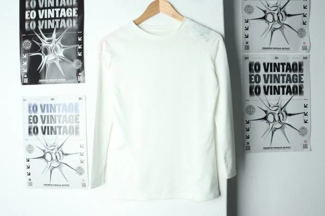 W(M) 아디다스 긴팔티셔츠 작은오염 기능성 화이트-1564E 상품이미지2