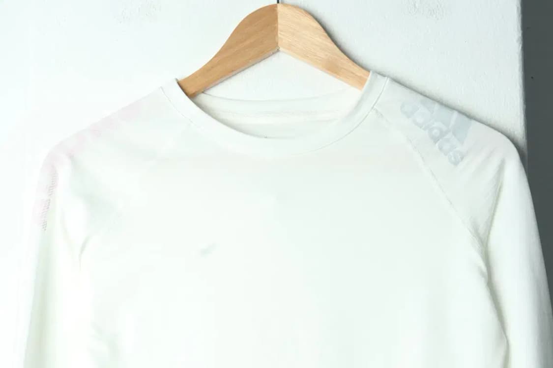 W(M) 아디다스 긴팔티셔츠 작은오염 기능성 화이트-1564E 상품이미지3