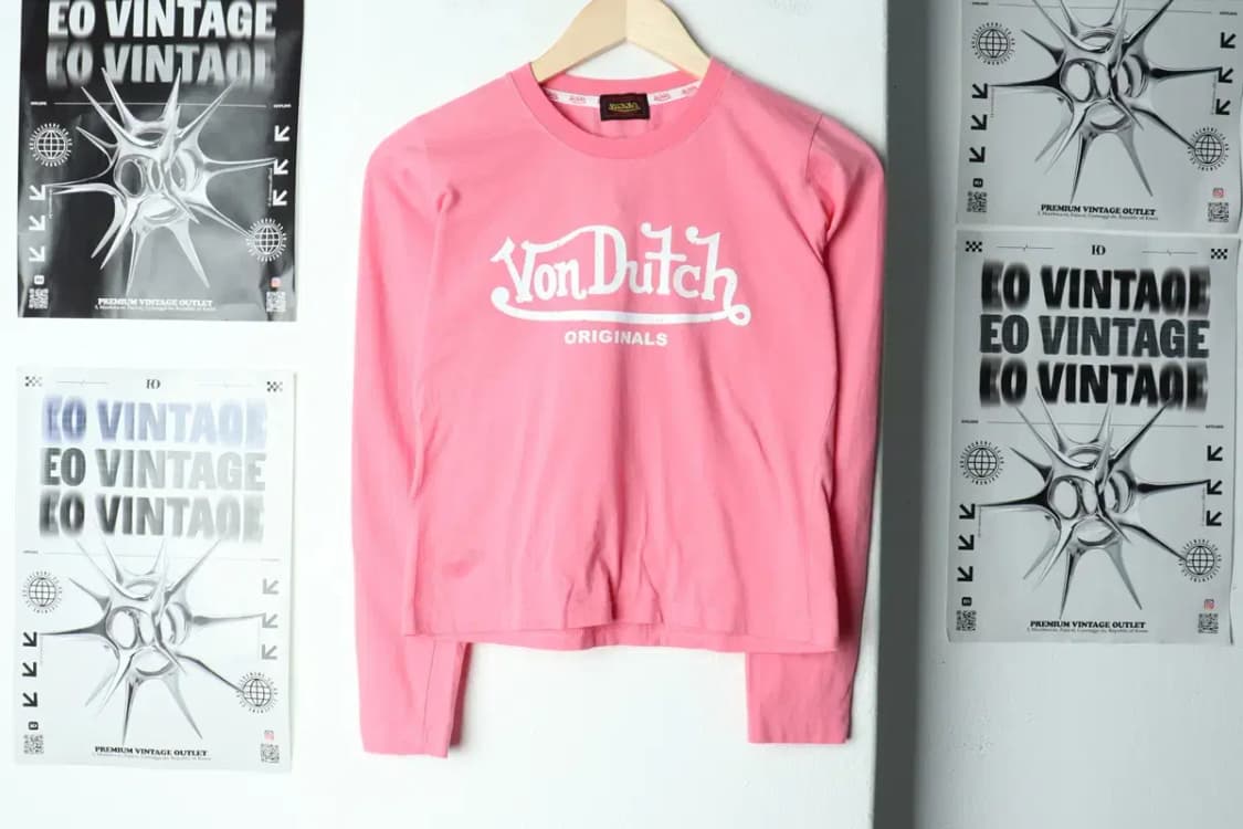 W(L) 본더치 긴팔티셔츠 크롭 핑크-1564F 상품이미지2