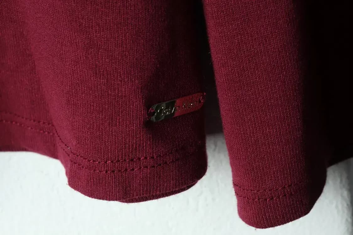 W(F) 캘빈클라인 긴팔티셔츠 버건디 무지-15652 상품이미지4