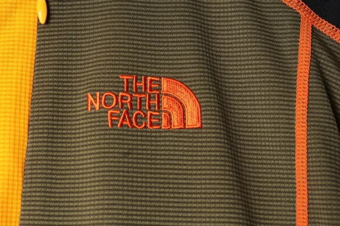 (M) 노스페이스 카라 긴팔티셔츠 기능성 반집업 노랑-15659 상품이미지4