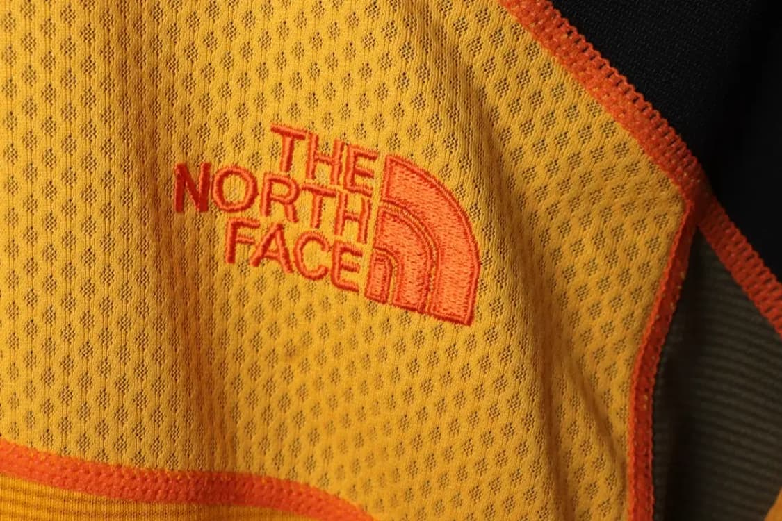 (M) 노스페이스 카라 긴팔티셔츠 기능성 반집업 노랑-15659 상품이미지5