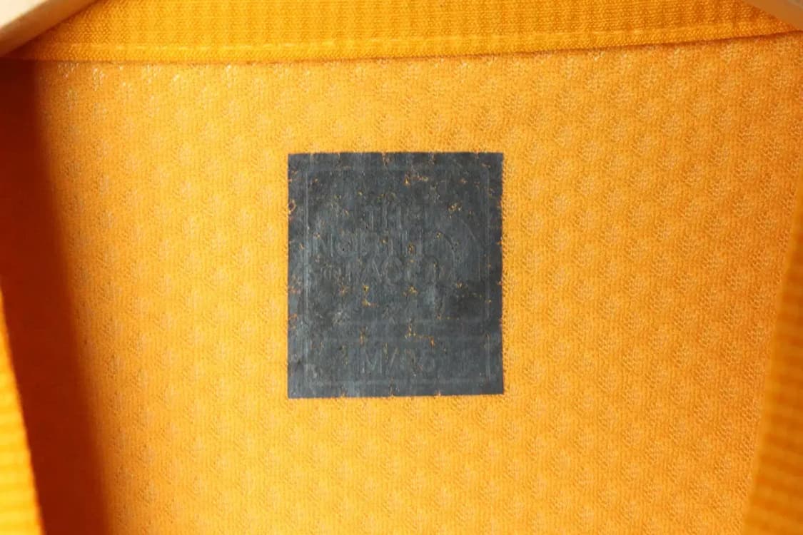 (M) 노스페이스 카라 긴팔티셔츠 기능성 반집업 노랑-15659 상품이미지6