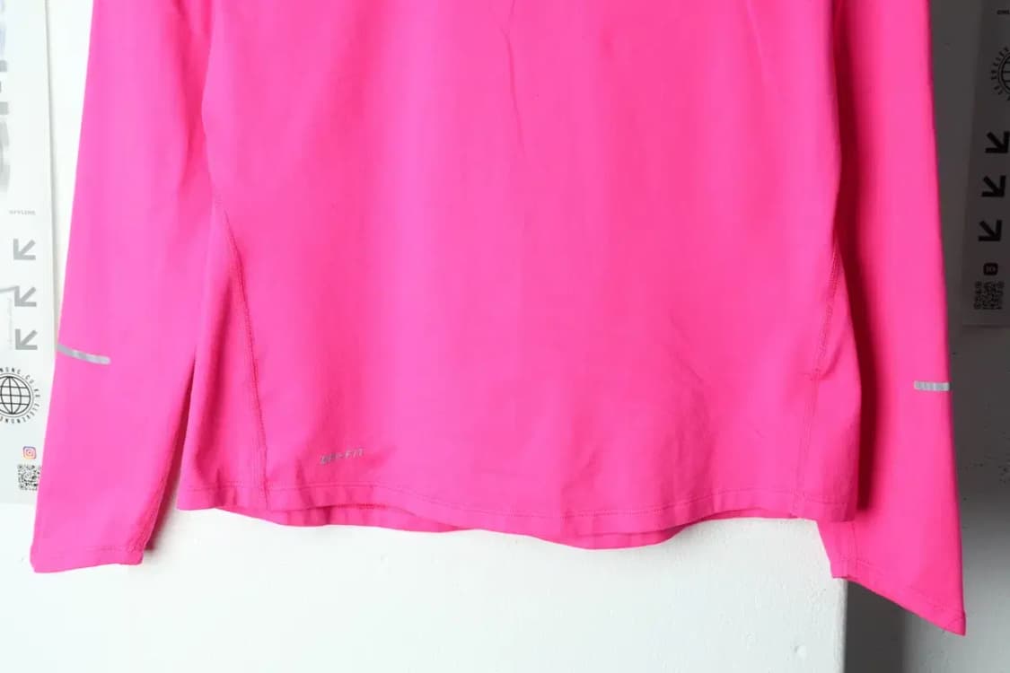 W(L) 나이키 카라 긴팔티셔츠 기능성 반집업 핑크-1565A 상품이미지3
