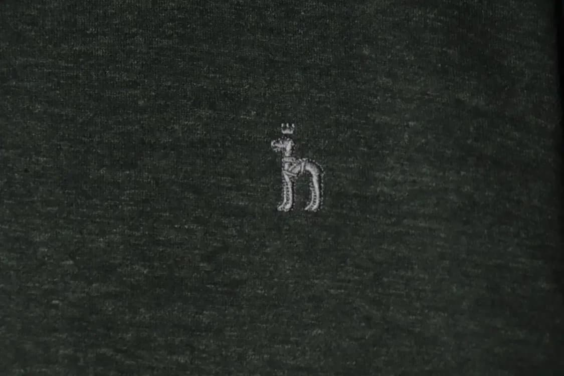 (XL) 헤지스 카라 긴팔티셔츠 반집업 그린-1565C 상품이미지5