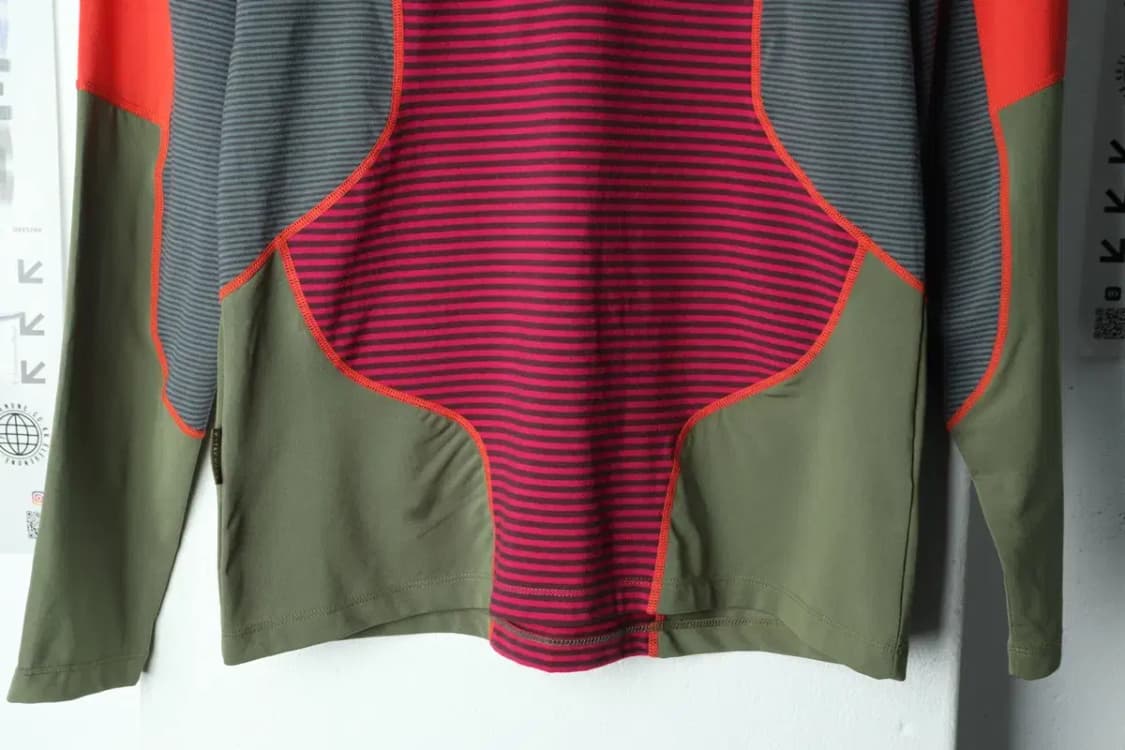 W(XL) 노스페이스 카라 긴팔티셔츠 기능성 반집업 컬러믹스-1565D 상품이미지4