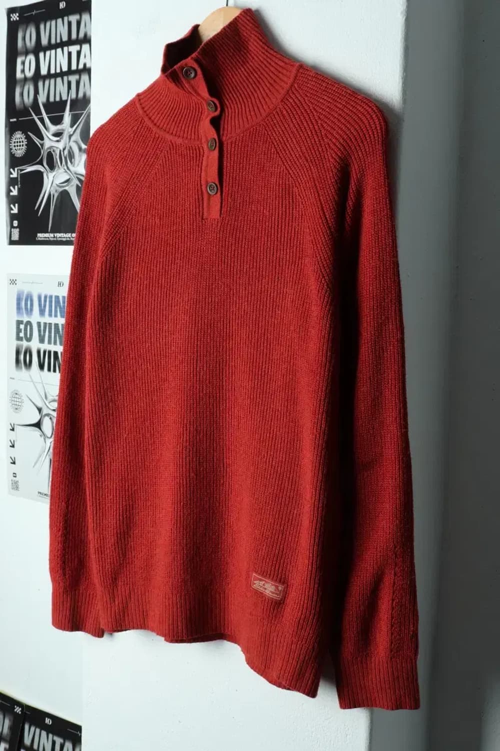 (L) 에디바우어 니트 목폴라 주황-1565F 상품이미지1