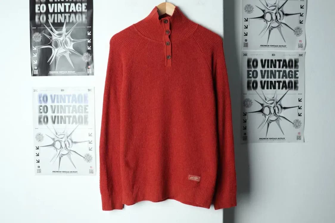 (L) 에디바우어 니트 목폴라 주황-1565F 상품이미지2