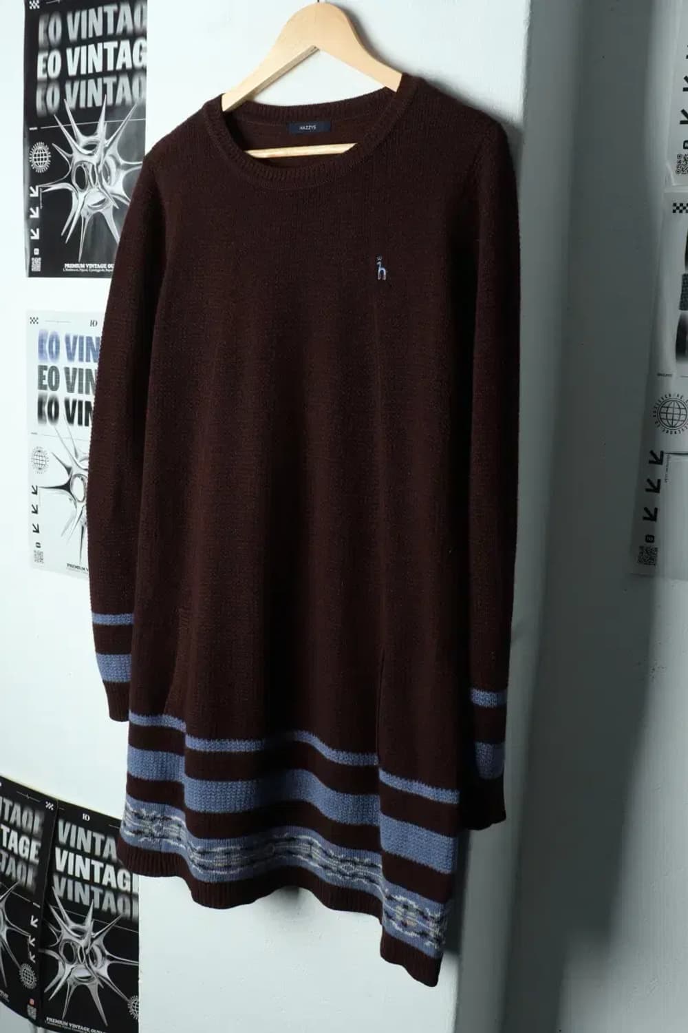 W(L) 헤지스 니트 원피스 브라운-15661 상품이미지1