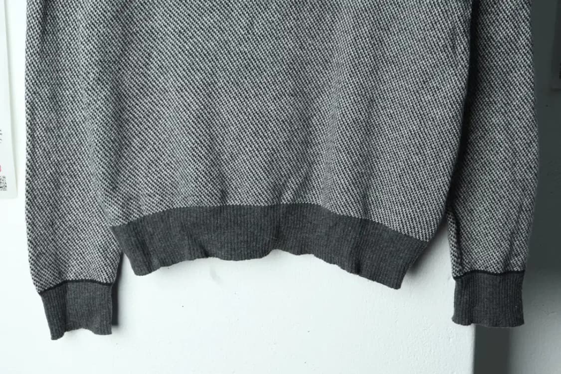 (S) DKNY 디케이앤와이 도나카란 니트 반집업 그레이-15662 상품이미지4