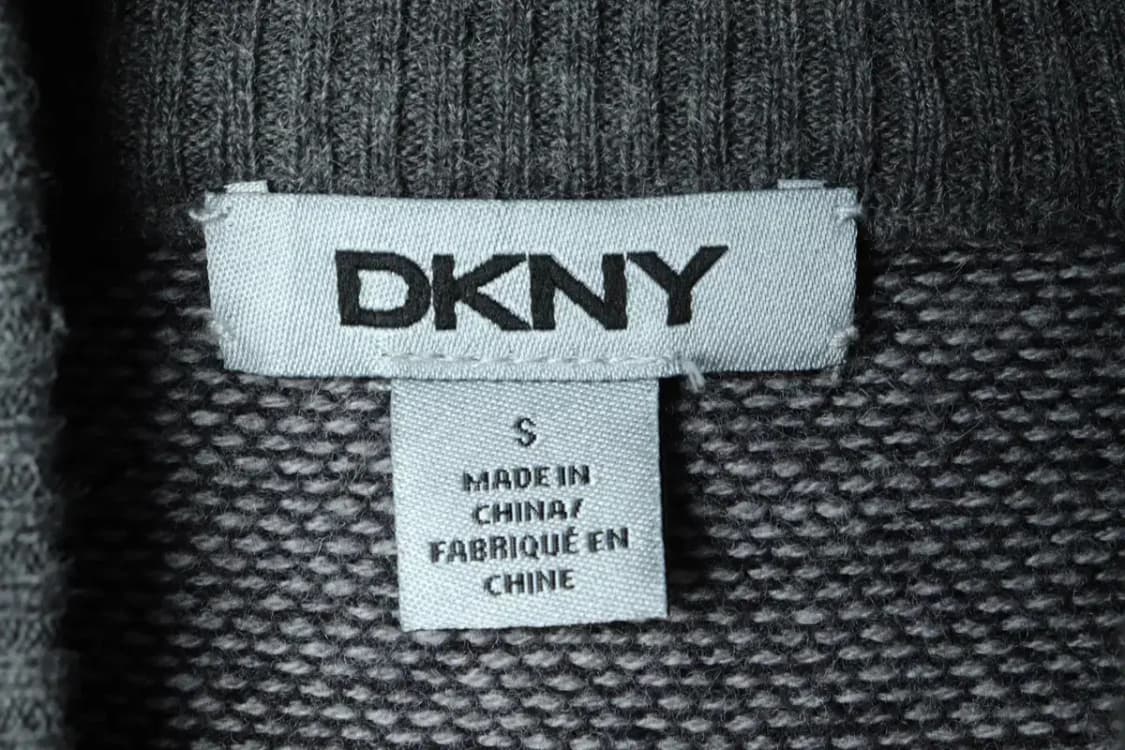(S) DKNY 디케이앤와이 도나카란 니트 반집업 그레이-15662 상품이미지7