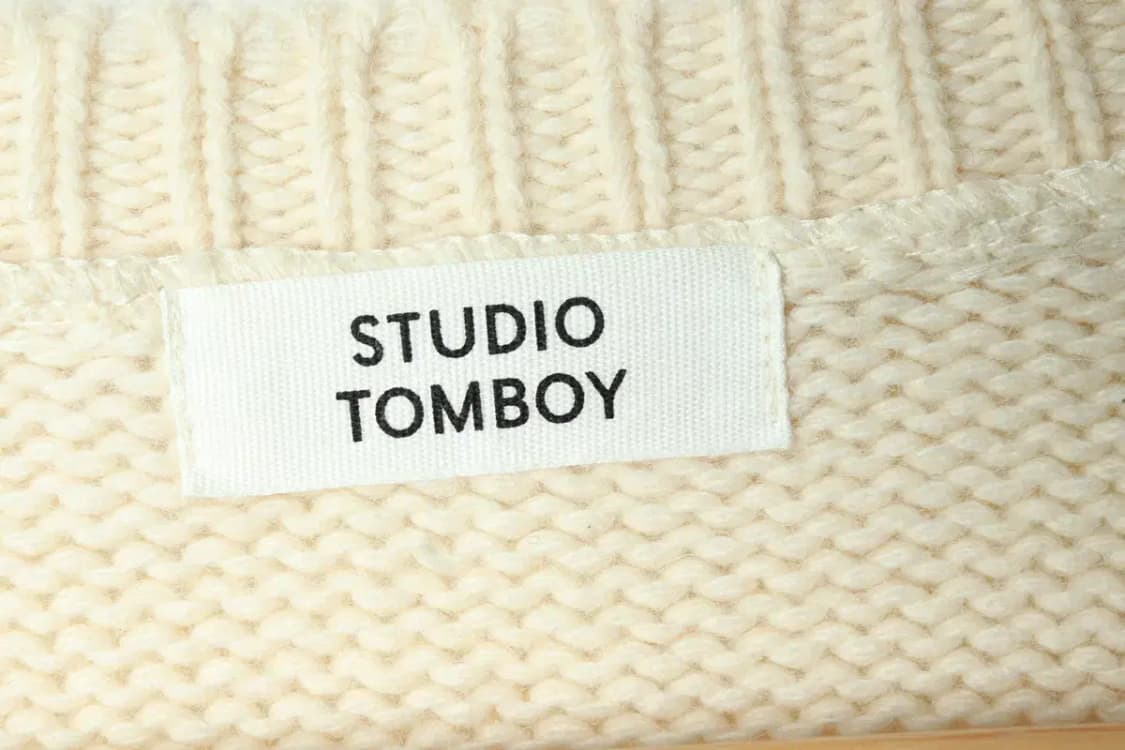 W(F) 스튜디오 톰보이 니트 조끼 꽈배기 케이블-15663 상품이미지5