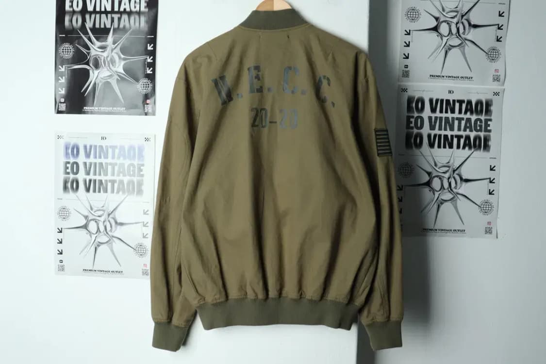 (L-XL) 뉴에라 집업 바람막이 점퍼자켓 밀리터리 카키-156B3 상품이미지8