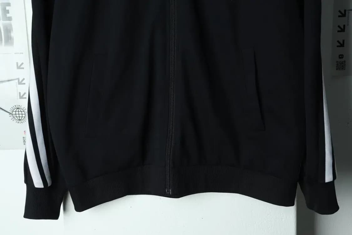 (L) 르꼬끄 집업져지 트랙탑 블랙 올드스쿨-156B6 상품이미지4