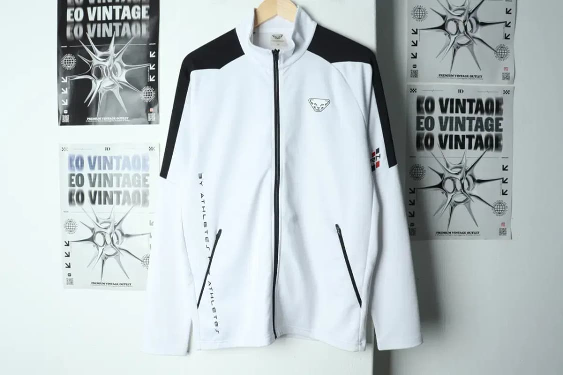 (XL) 다이나핏 집업져지 트랙탑 기능성 화이트 올드스쿨-156B7 상품이미지3