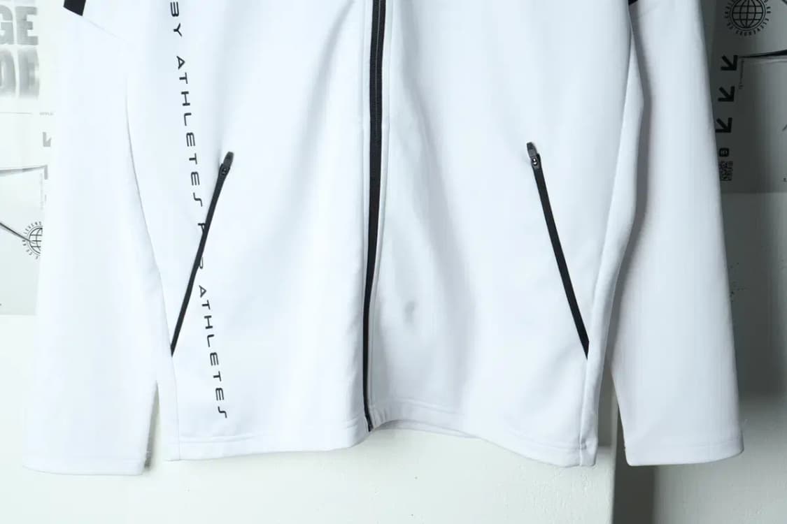 (XL) 다이나핏 집업져지 트랙탑 기능성 화이트 올드스쿨-156B7 상품이미지5