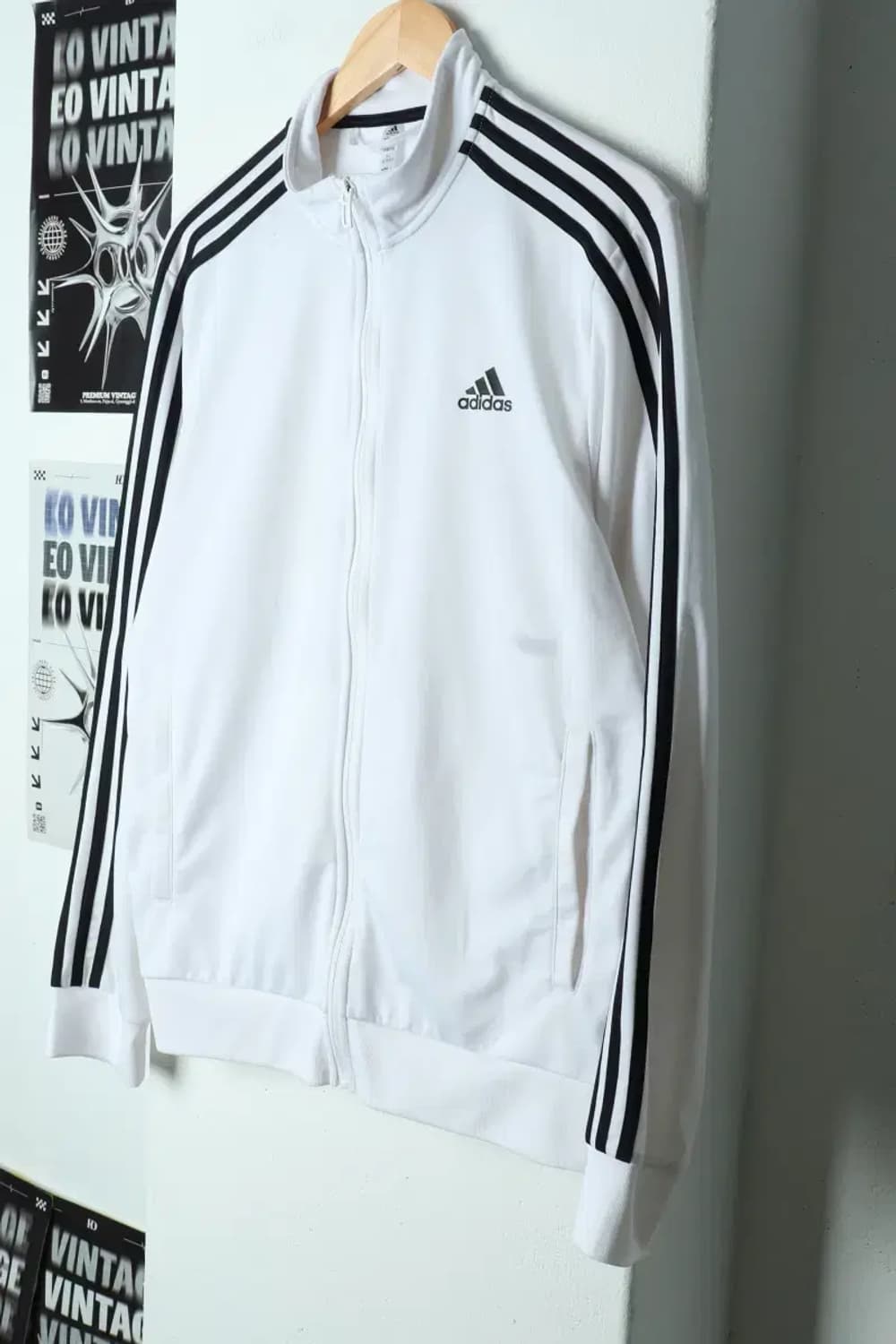 (XL) 아디다스 집업져지 트랙탑 화이트 대장-156B8 상품이미지1