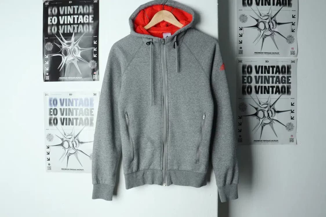 W(M) 아디다스 후드집업 그레이 기모-156BA 상품이미지2