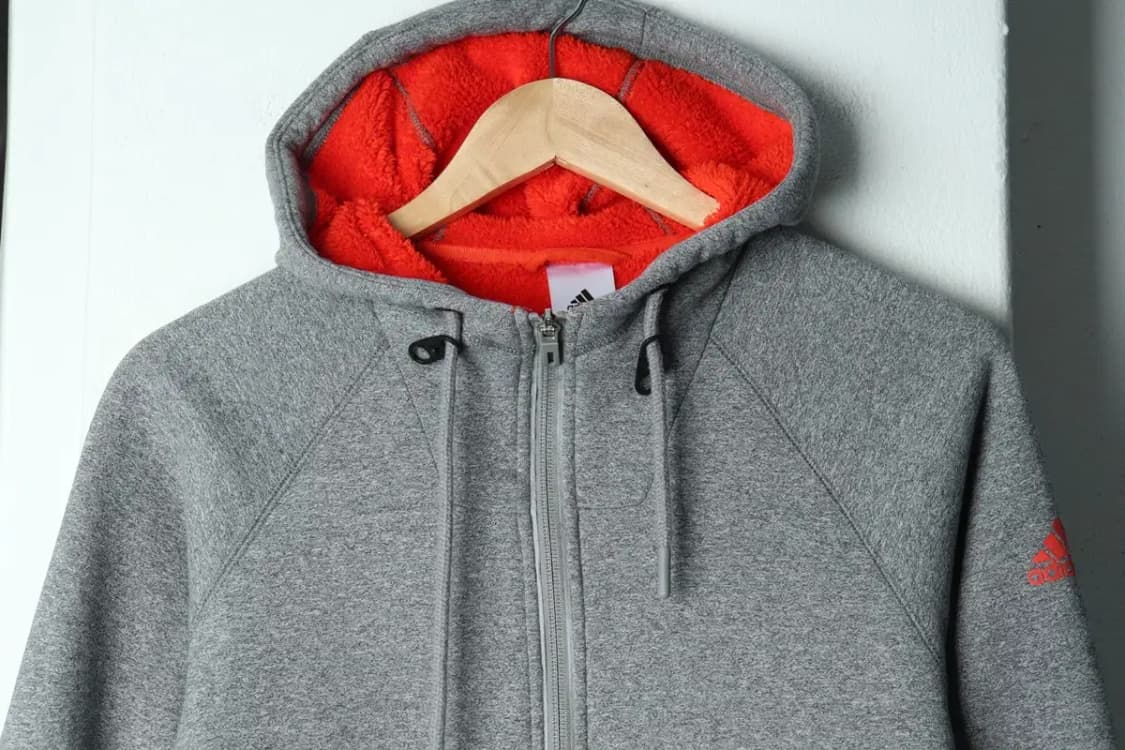 W(M) 아디다스 후드집업 그레이 기모-156BA 상품이미지3