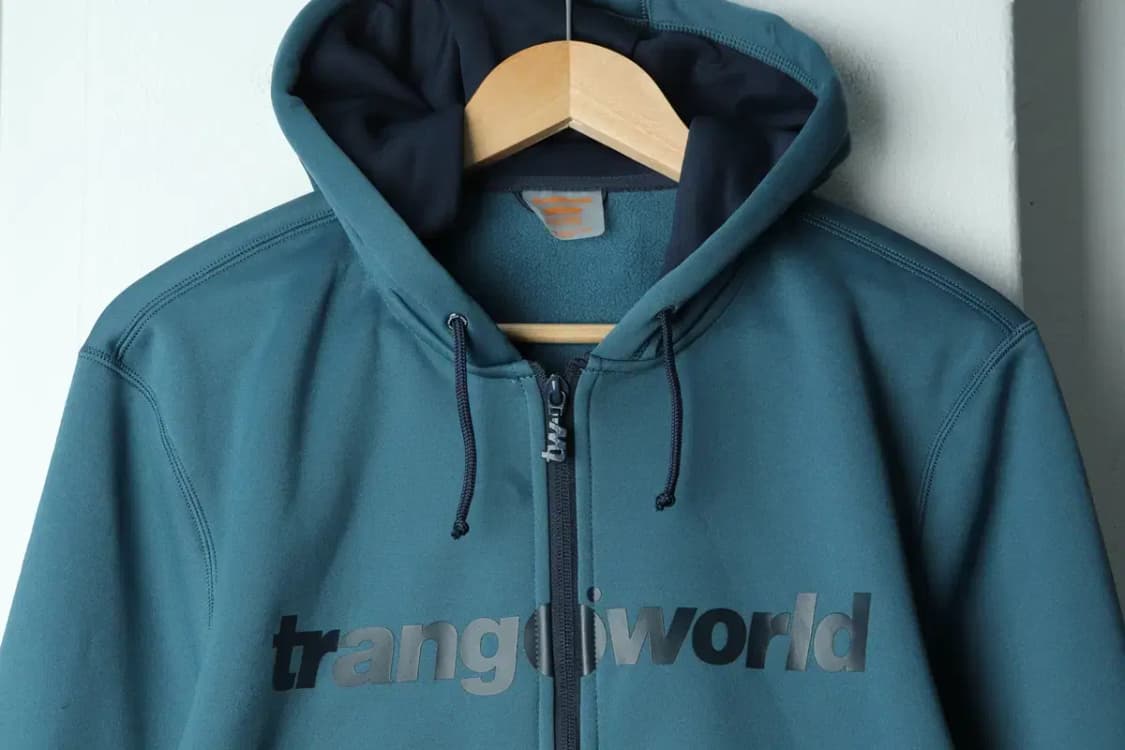 (M) 브랜드빈티지 후드집업 블루 폴리 기모-156BB 상품이미지3