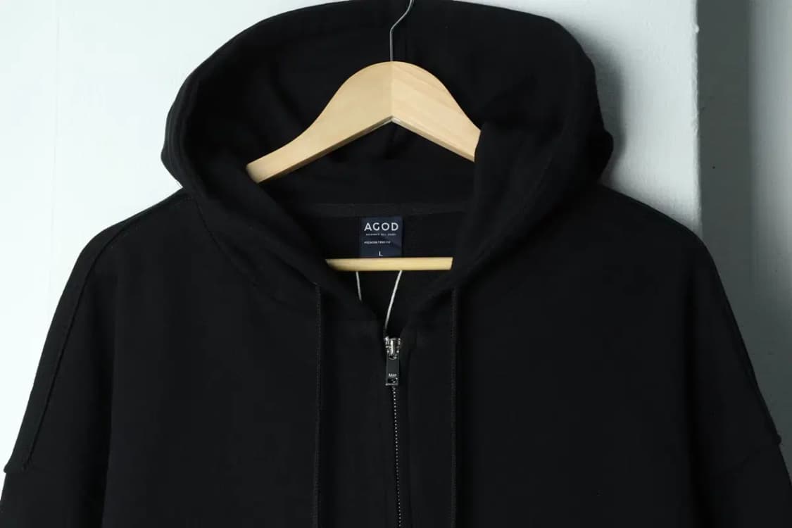 (L) 브랜드빈티지 후드집업 새상품 블랙 헤비-156BE 상품이미지3