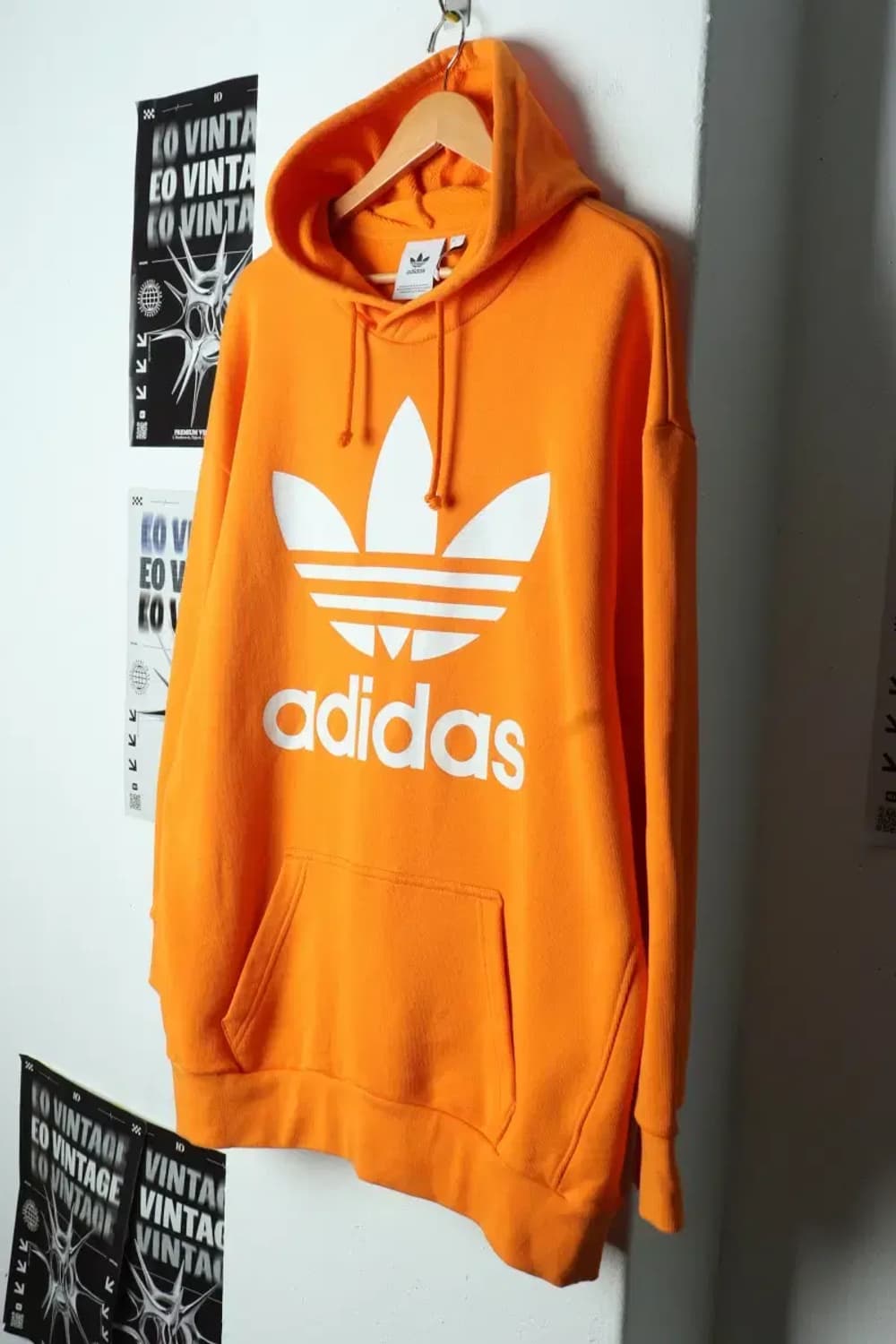 (L-XL) 아디다스 후드티셔츠 오버사이즈 파이어버드 주황-156BF 상품이미지1