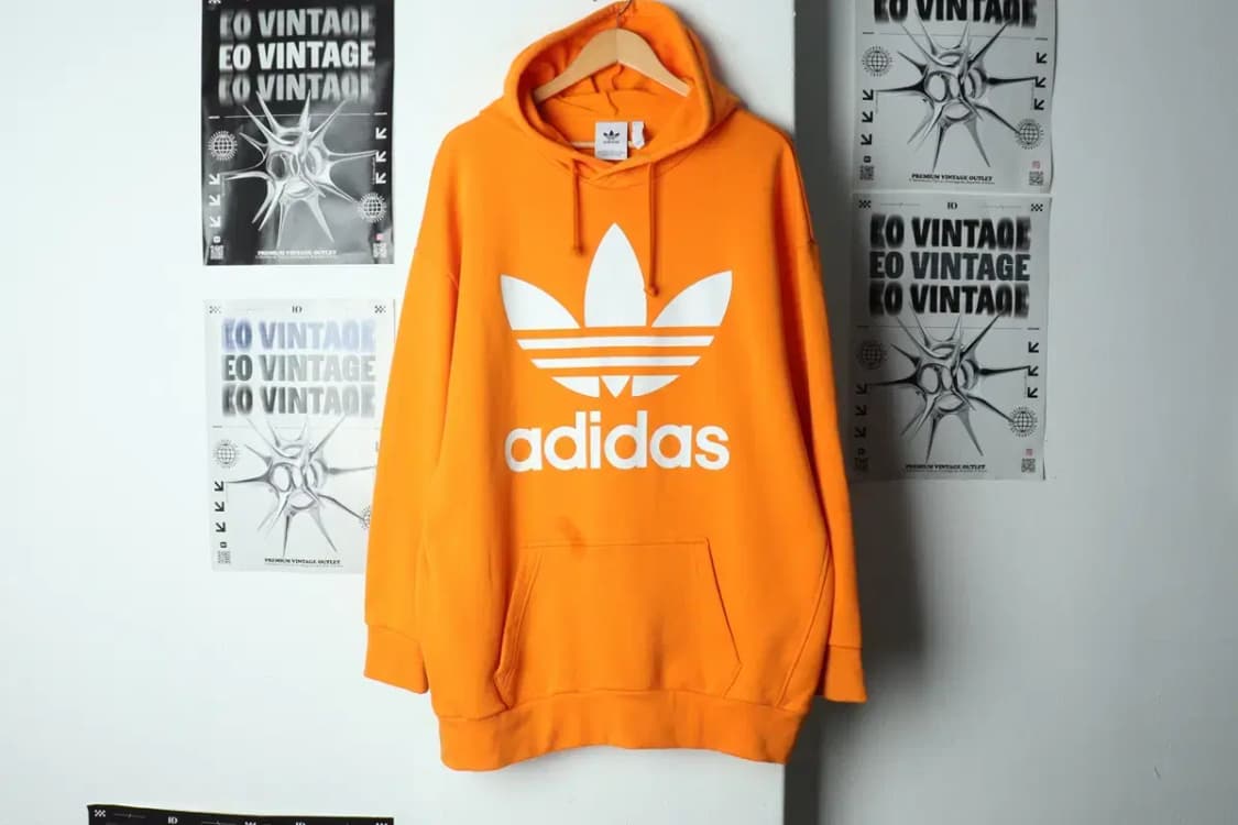 (L-XL) 아디다스 후드티셔츠 오버사이즈 파이어버드 주황-156BF 상품이미지2