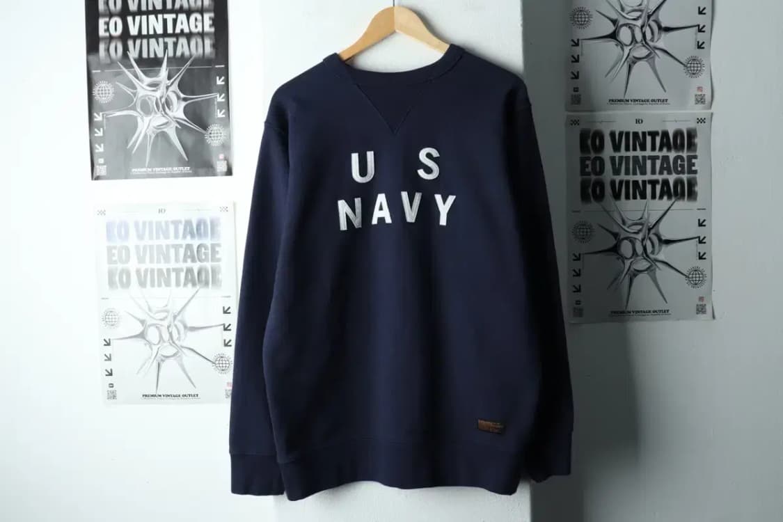 (L) 에스피오나지 맨투맨 티셔츠 네이비 헤비 해군-156C3 상품이미지2