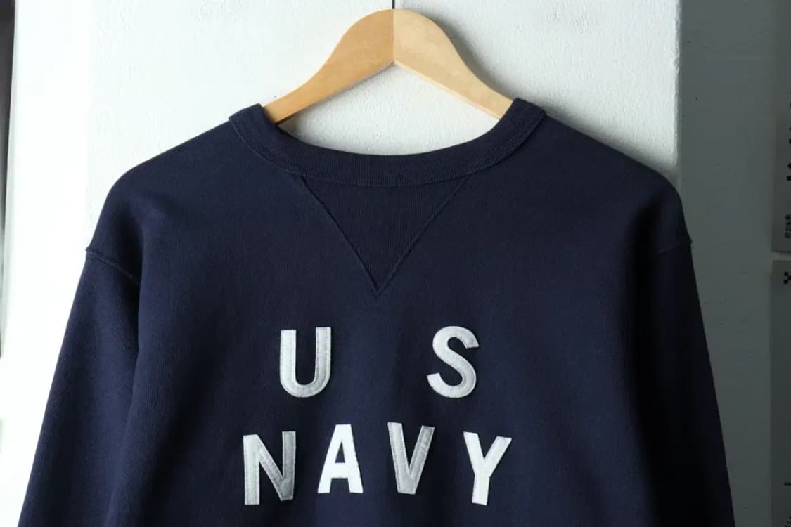 (L) 에스피오나지 맨투맨 티셔츠 네이비 헤비 해군-156C3 상품이미지3