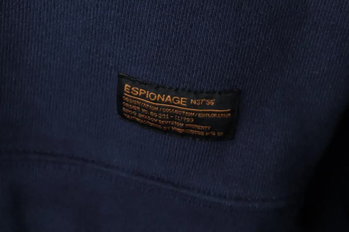 (L) 에스피오나지 맨투맨 티셔츠 네이비 헤비 해군-156C3 상품이미지6