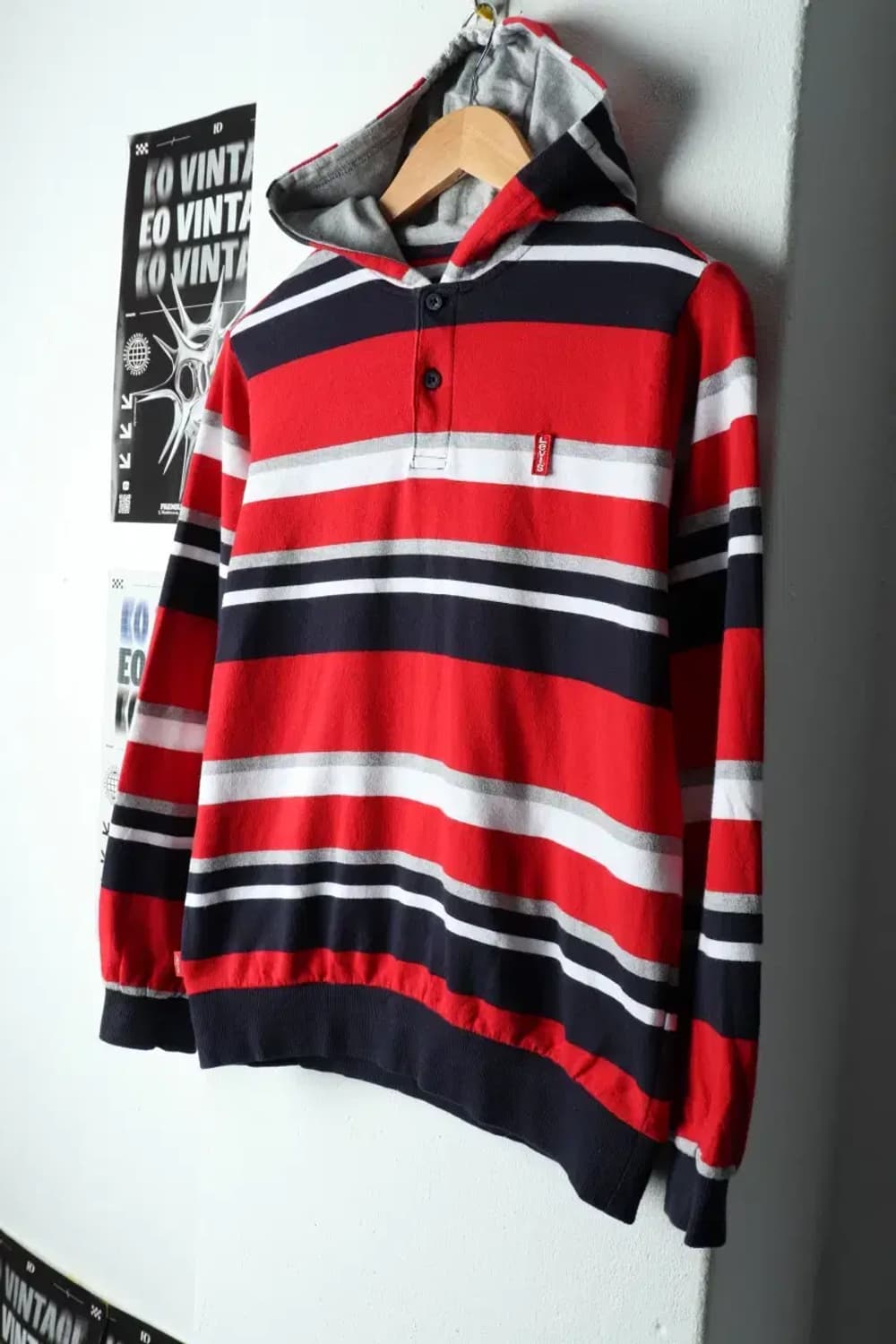 (F) 리바이스 후드티셔츠 아동 키즈 스트라이프-156F8 상품이미지1