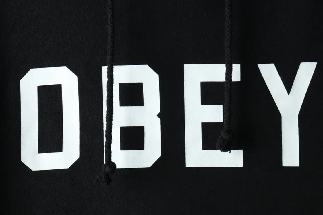 (M-L) 오베이 후드티셔츠 블랙 기모 올드스쿨-156FB 상품이미지5