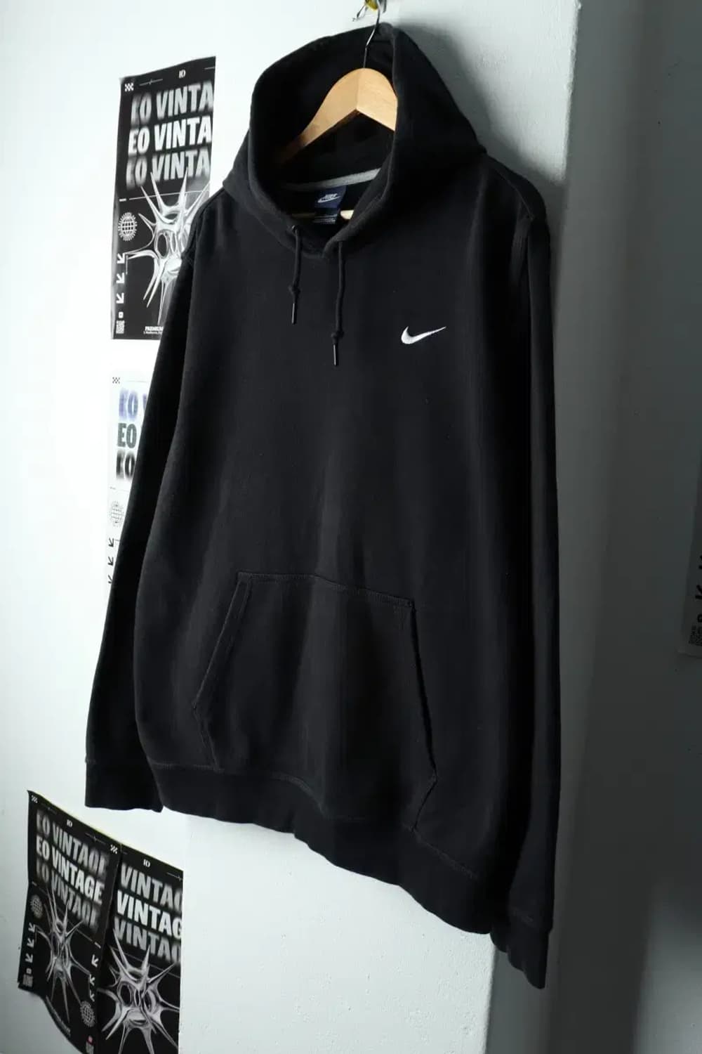 (XL-2XL) 나이키 후드티셔츠 빅사이즈 블랙 기모-156FC 상품이미지1