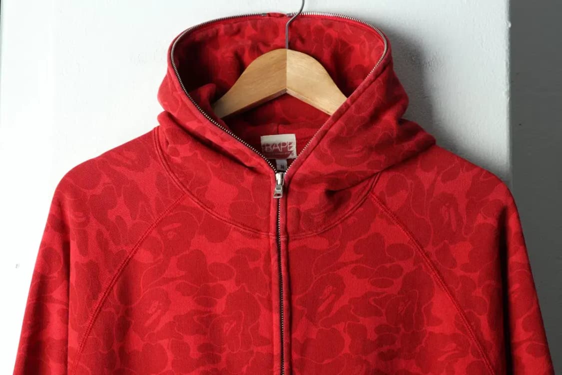 (M) 베이프 후드집업 년대 카모 적계 한정판 희귀 매물-156FF 상품이미지3
