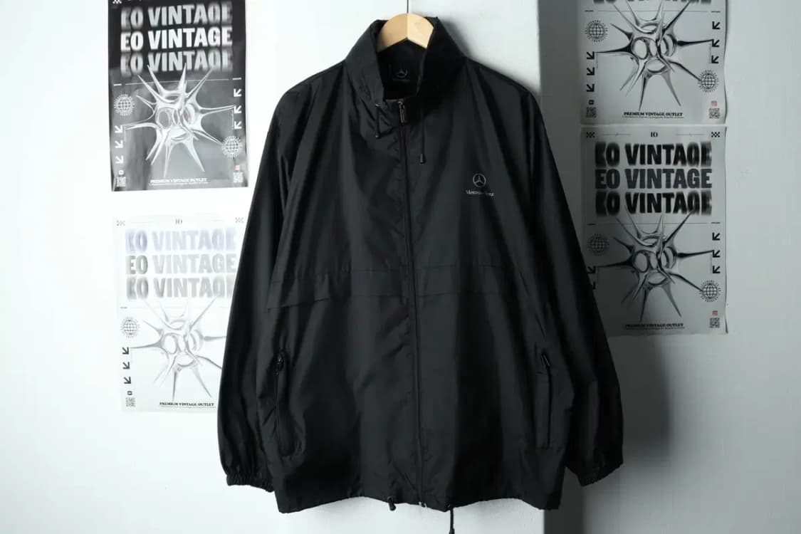 (L-XL) 브랜드빈티지 집업 바람막이 점퍼자켓 블랙-15700 상품이미지2