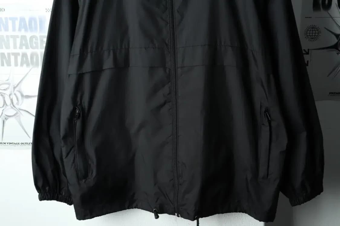 (L-XL) 브랜드빈티지 집업 바람막이 점퍼자켓 블랙-15700 상품이미지4